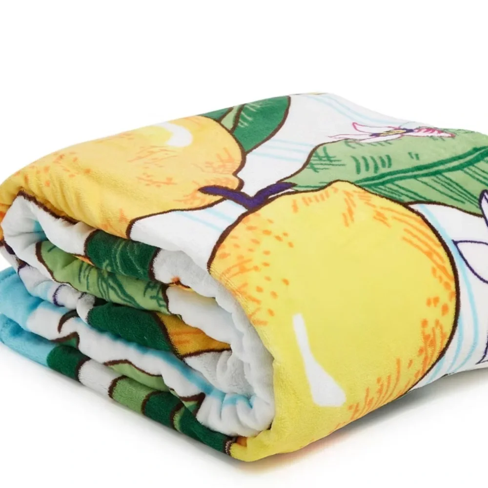 🌸Vera Bradley Lemon Grove Throw 94”X66”